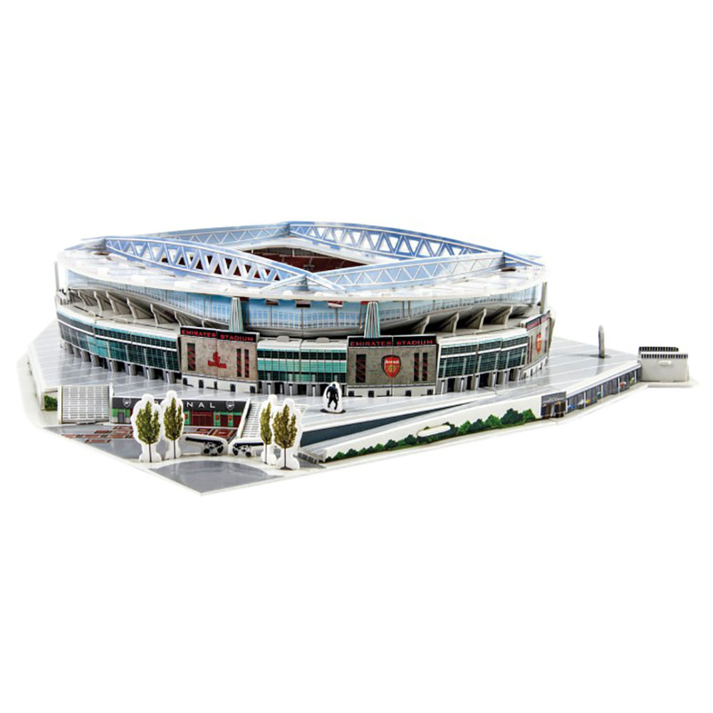 Arsenal FC 3D puzzle replica of the Emirates Stadium in a presentation box