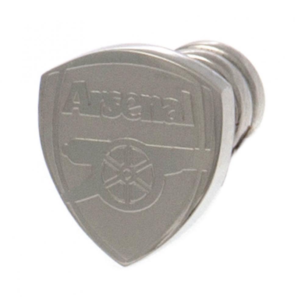 Arsenal FC shaped cut out stud earring with a laser printed Arsenal crest