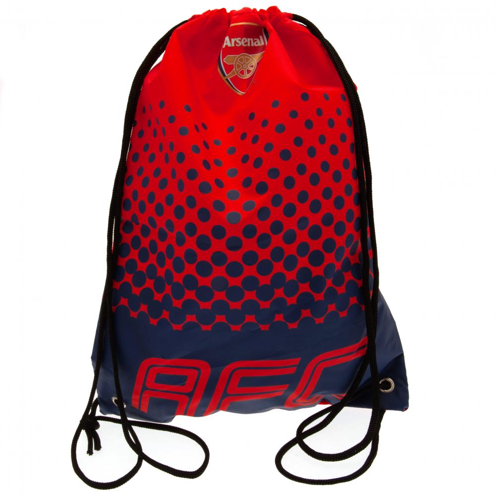 Arsenal FC Fade gym bag featuring AFC text and a full colour club crest