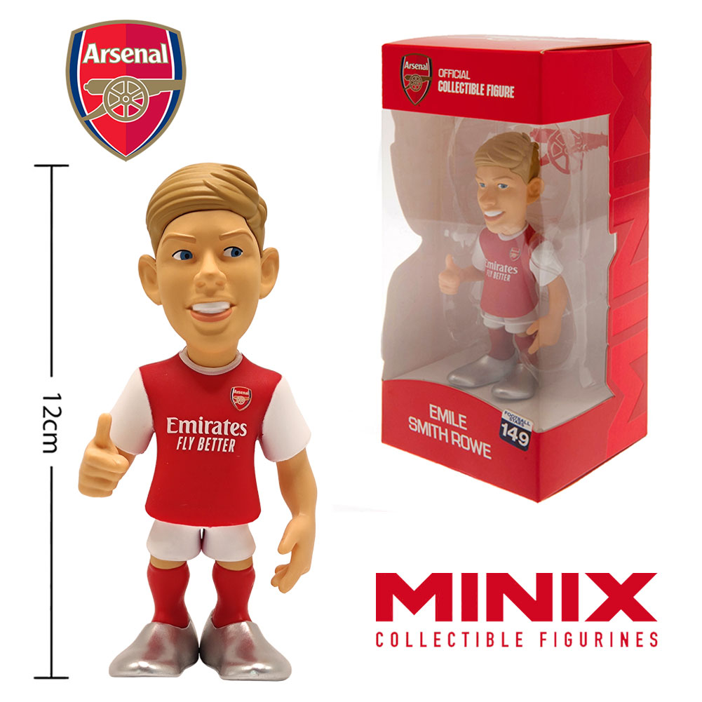 Arsenal FC MINIX figure of Emile Smith Rowe in team kit with number 10 on the back, 12cm tall