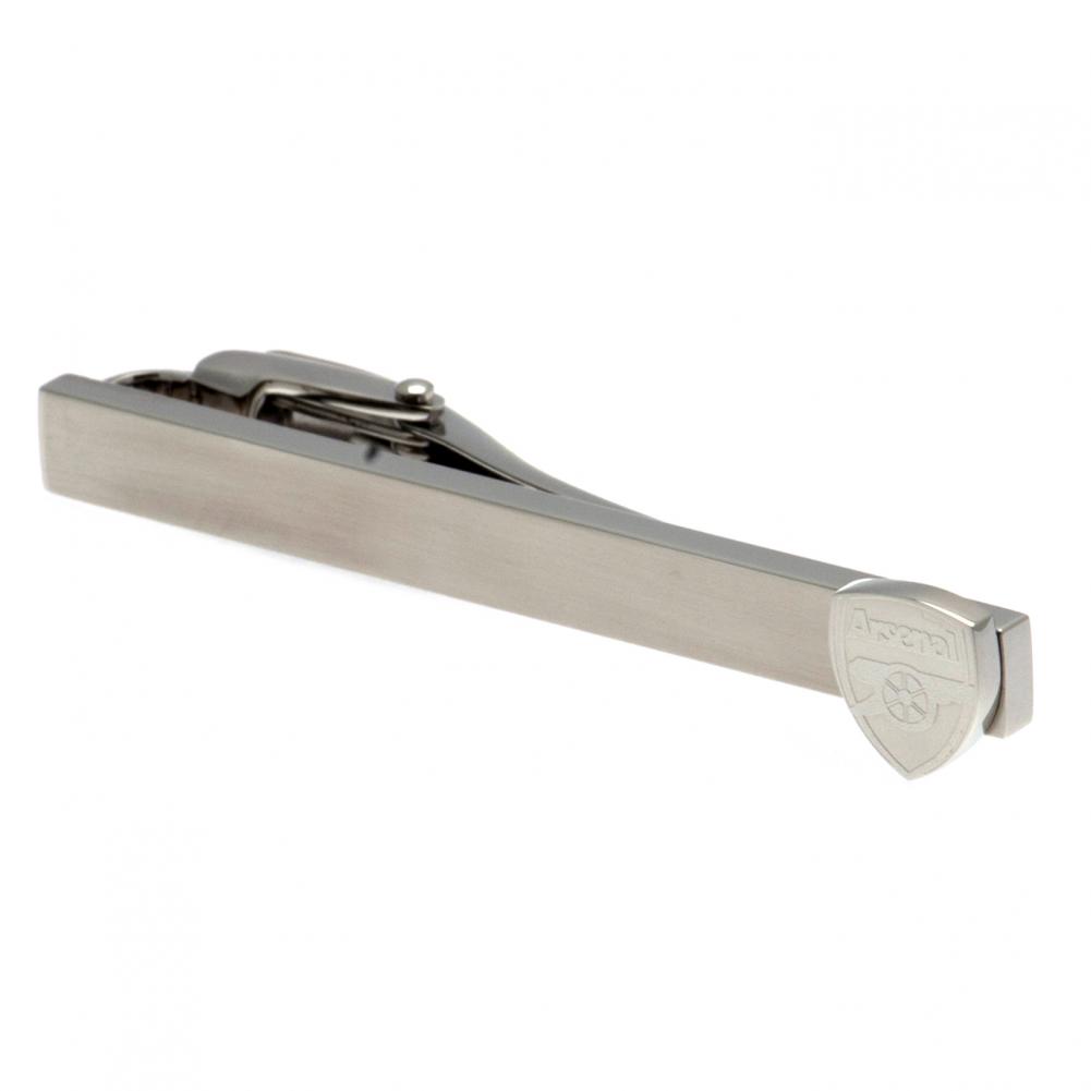 Arsenal FC stainless steel tie slide with the Arsenal crest on the pin