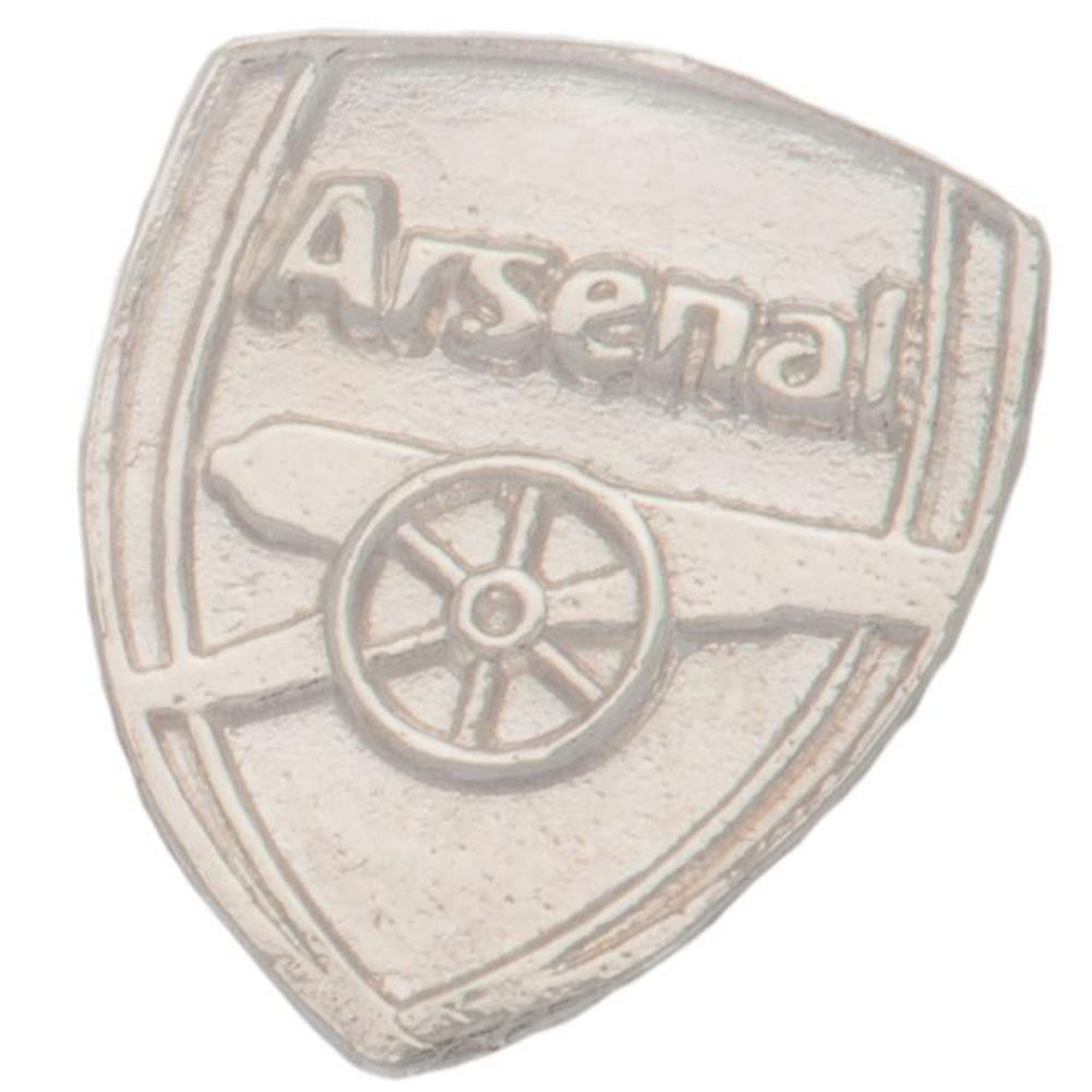 Arsenal FC sterling silver stud earring featuring the Arsenal crest