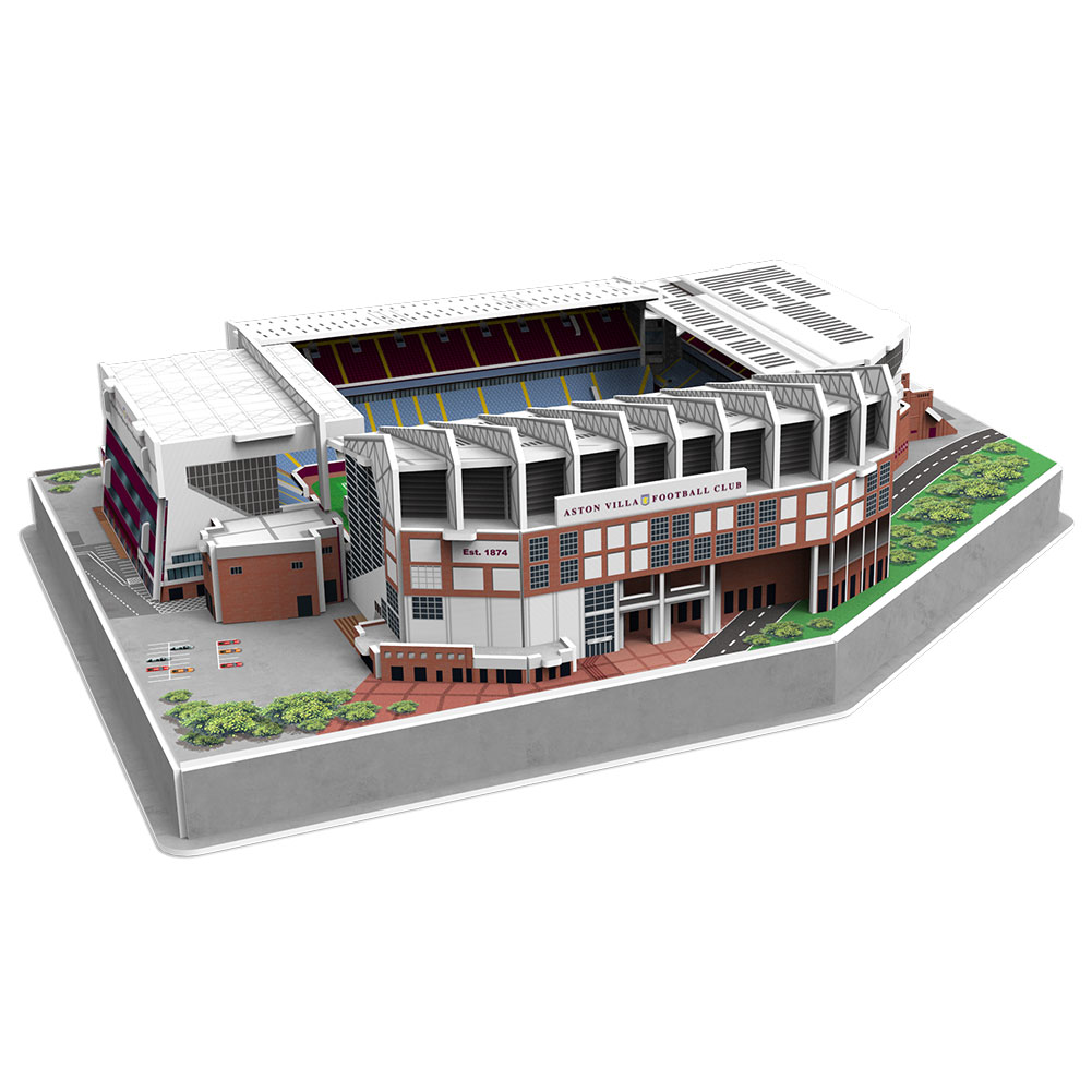 Aston Villa FC 3D puzzle replica of Villa Park in a presentation box