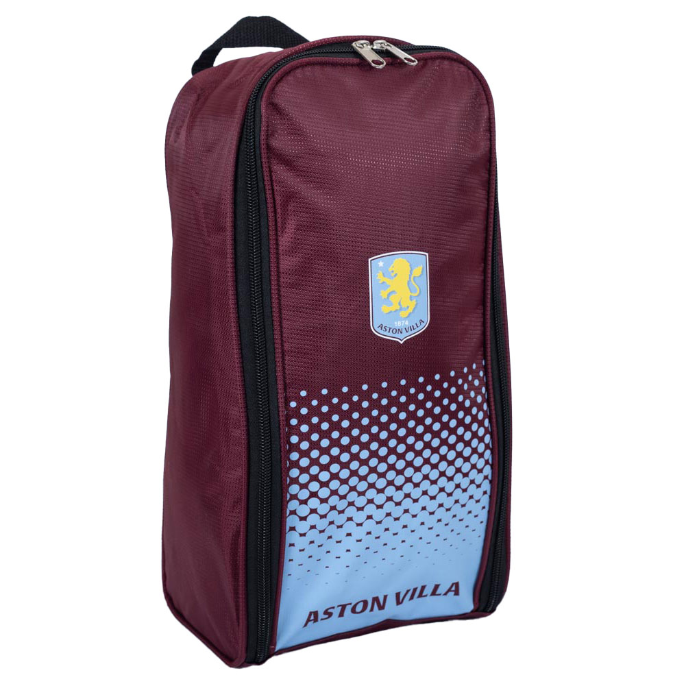 Aston Villa FC Fade design boot bag with a full colour club crest