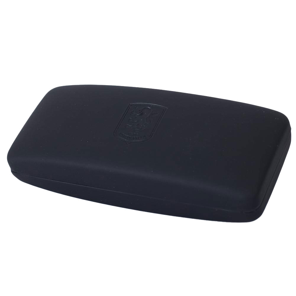 Black debossed Aston Villa FC glasses case with a club crest lens cloth in a presentation box
