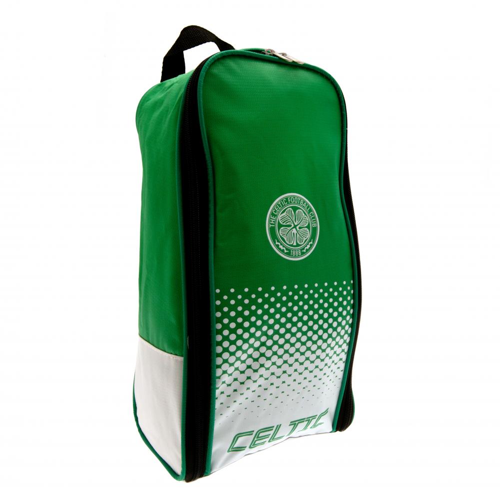Celtic FC Fade design boot bag with Celtic text and a full colour club crest