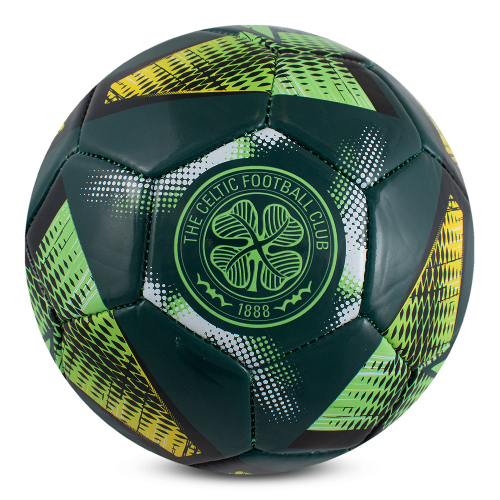 Celtic FC spiral design size 3 football with 32 panels and a full colour Celtic crest