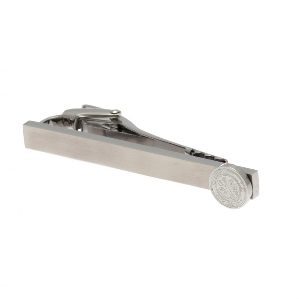 Celtic FC stainless steel tie slide with the Celtic crest on the pin