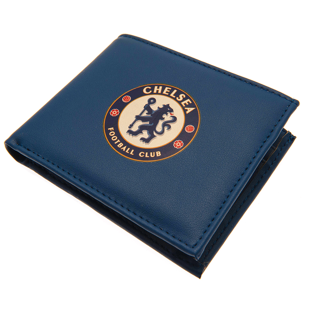 Chelsea FC coloured PU wallet with a large printed club crest
