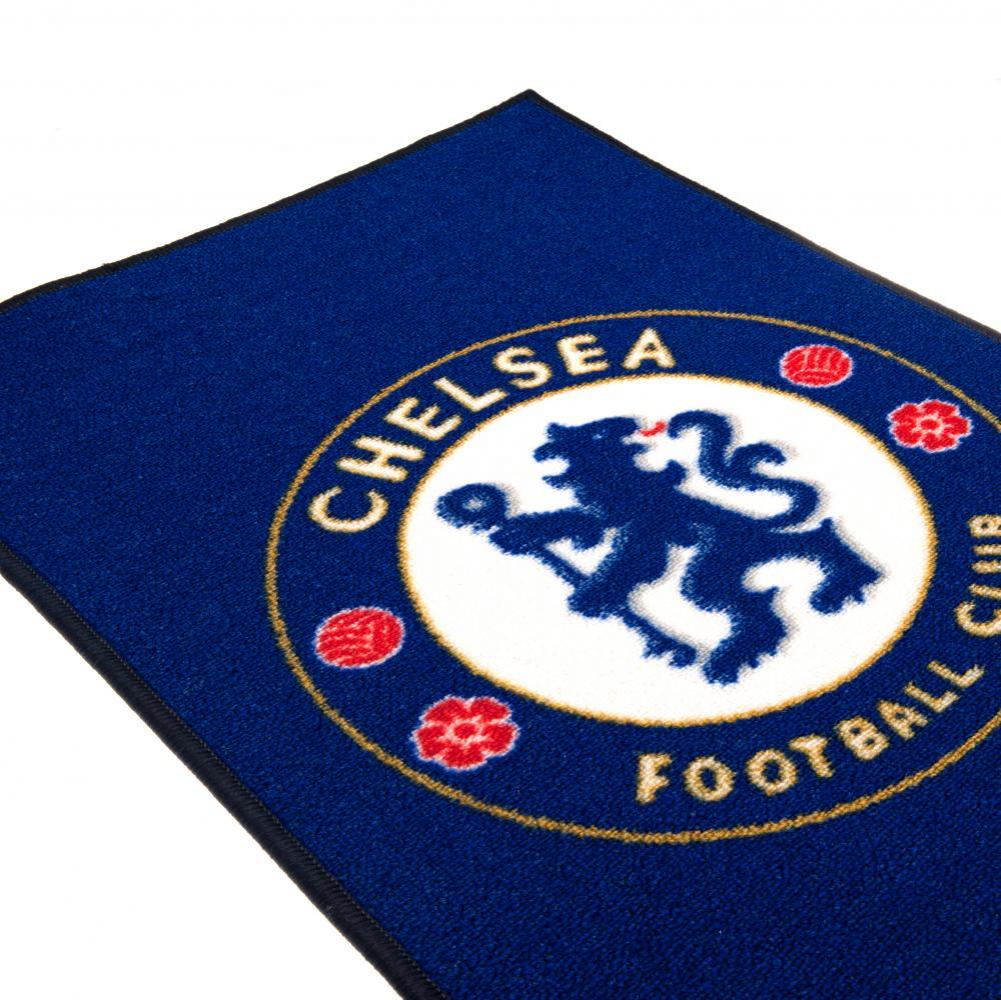 Chelsea FC bright colourful bedroom rug with a large central club crest