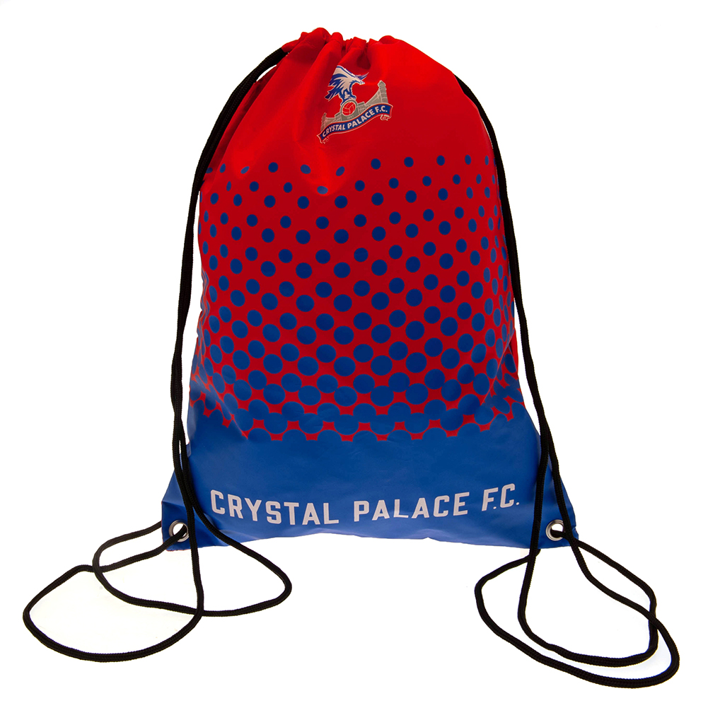 Crystal Palace FC Fade gym bag with Crystal Palace text and a full colour club crest