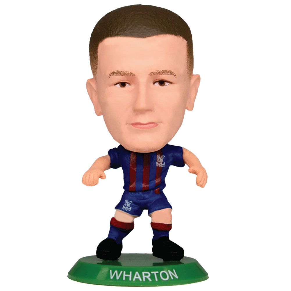 Crystal Palace SoccerStarz Adam Wharton collectable figure in the classic Palace home kit on a green base