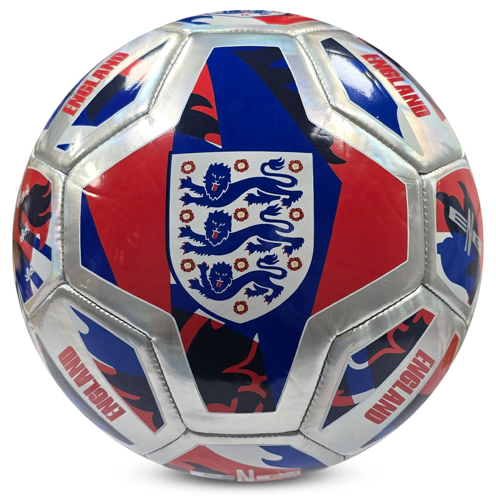 England FA multi coloured spectrum design Size 5 football with the England FA crest and text