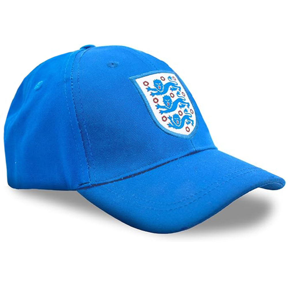 England FA royal blue curved brim cap with a woven England crest
