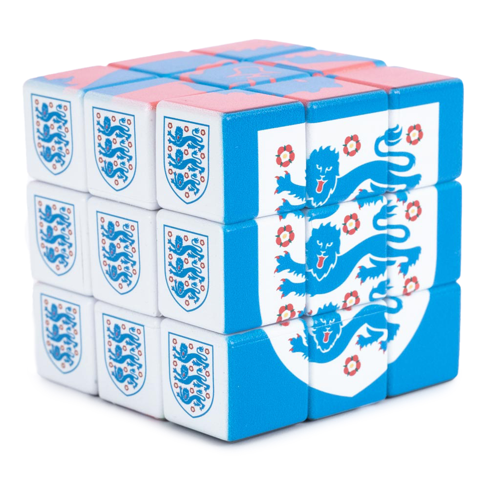 England FA 3x3 Rubik's Cube featuring multiple England images