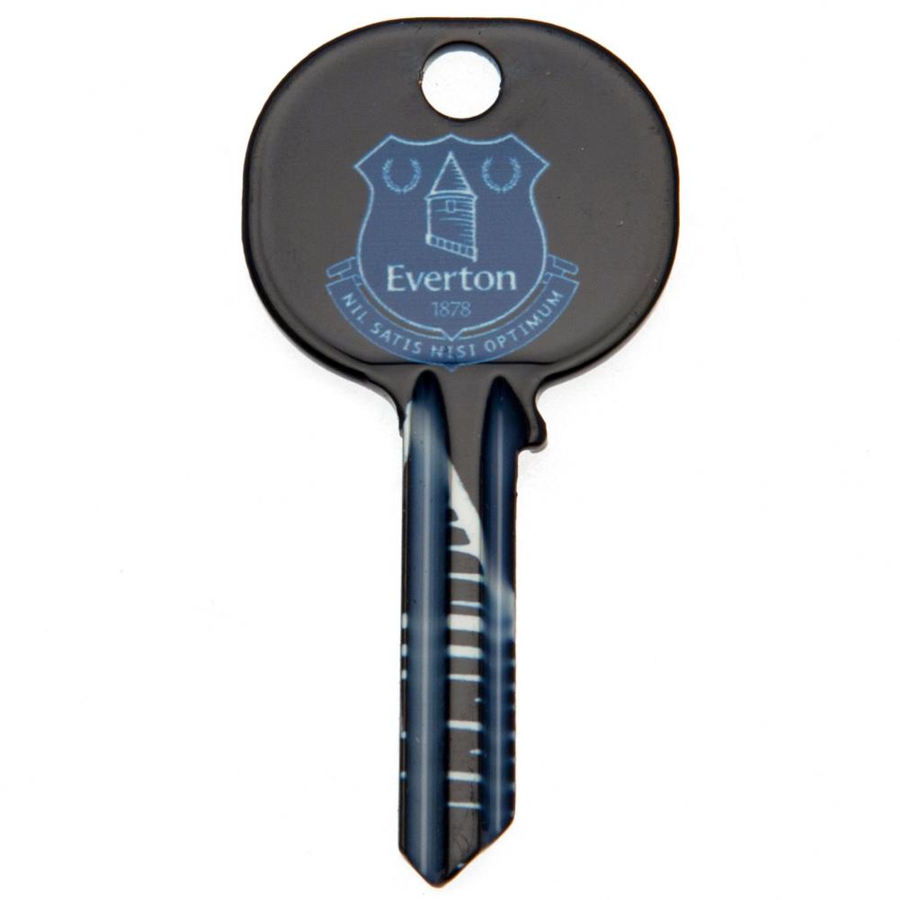 Everton FC blank door key with a full colour club crest repeated on both sides