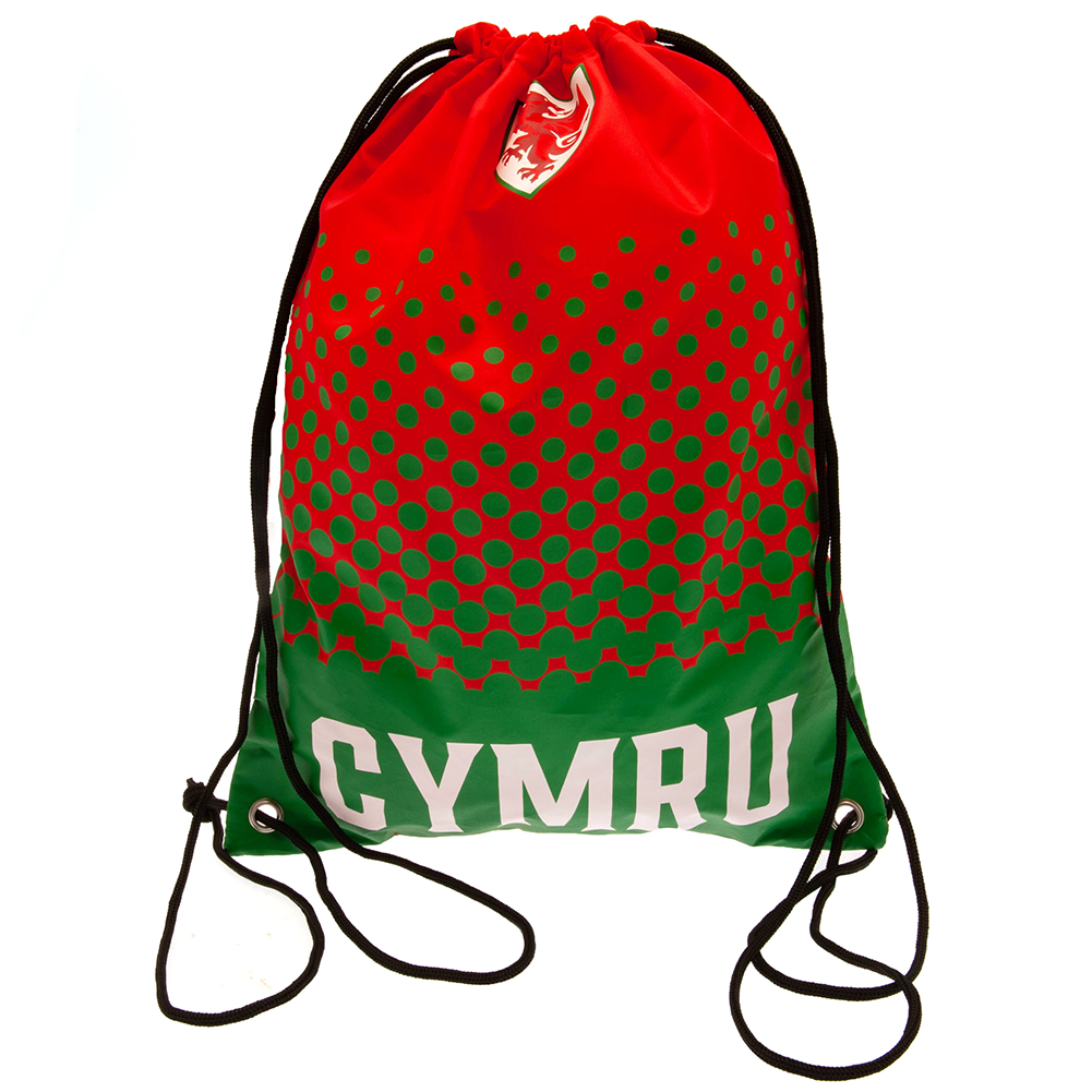 FA Wales Fade gym bag featuring the Wales crest and CYMRU text