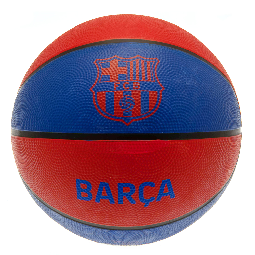FC Barcelona red and blue textured rubber Size 7 basketball with the club crest and Barca text