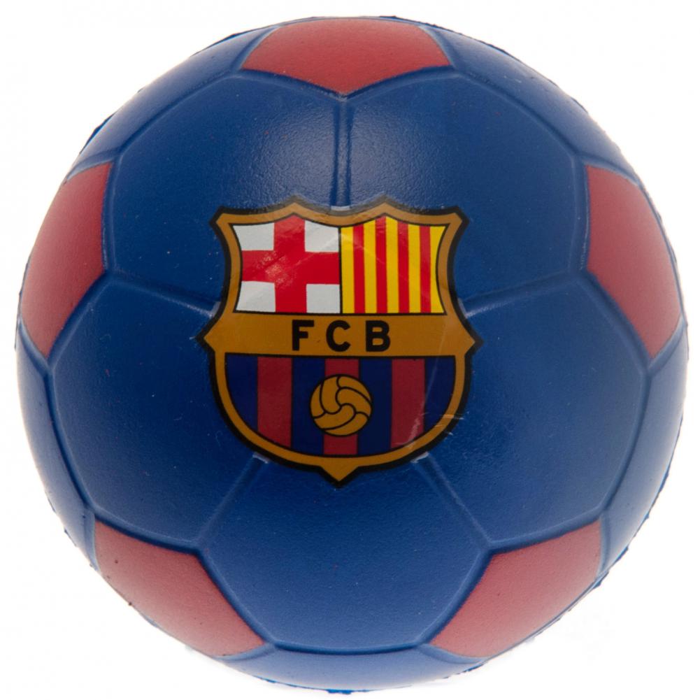Claret and blue FC Barcelona football design stress ball printed with a full colour Barcelona crest