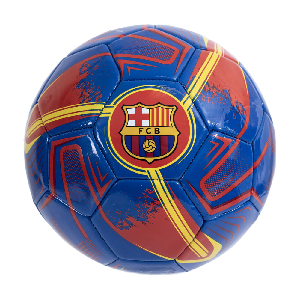 FC Barcelona Turbine print blue and red 32 panel skill ball with a full colour Barca crest in two positions