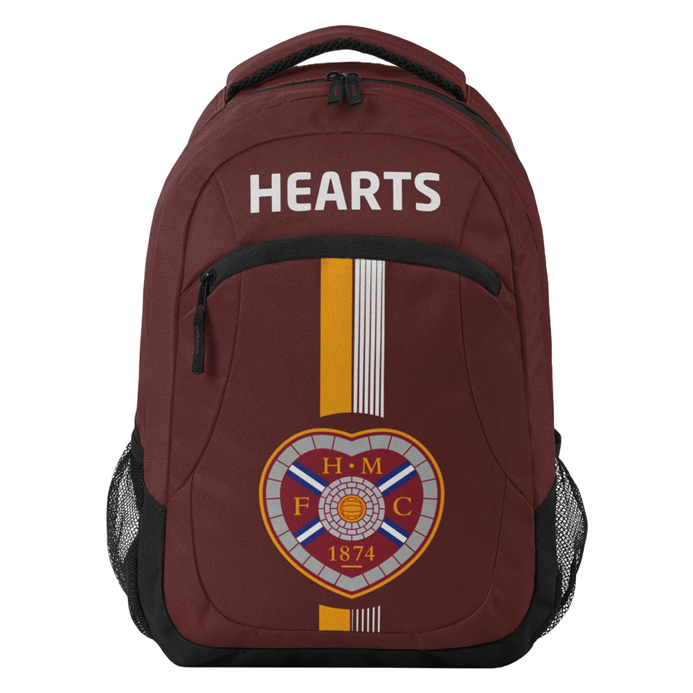 Hearts FC Ultra Action design backpack featuring the Hearts club crest