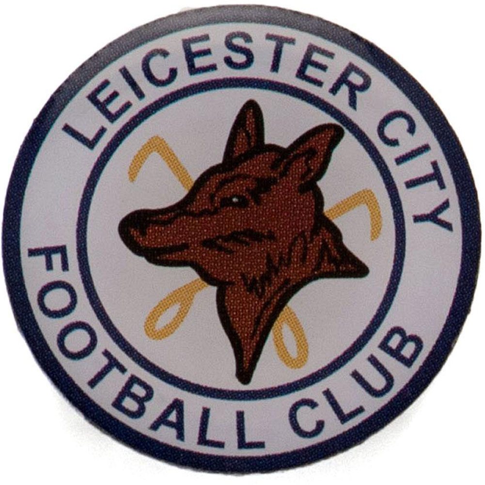 Leicester City FC 1973 retro crest pin badge in full colour enamel with a silver style finish