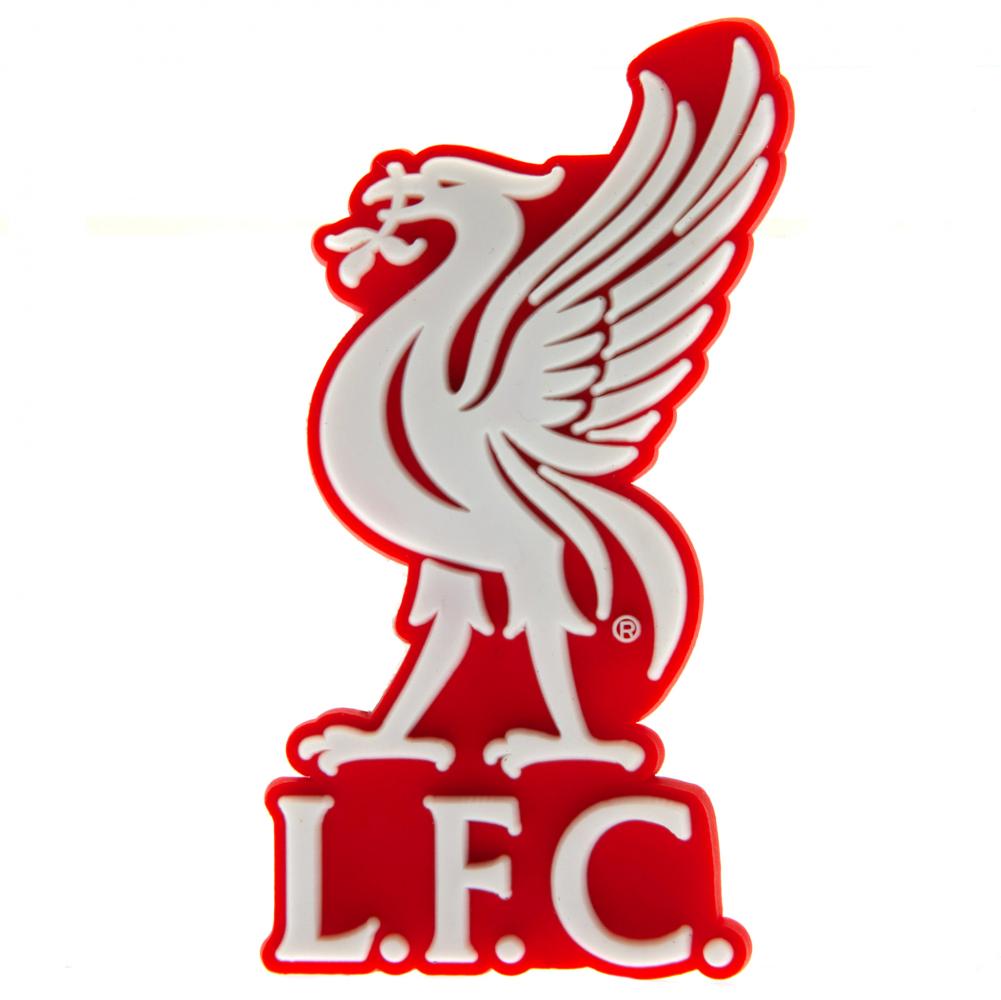 Liverpool 3D PVC fridge magnet in the shape of the club crest in vibrant colour