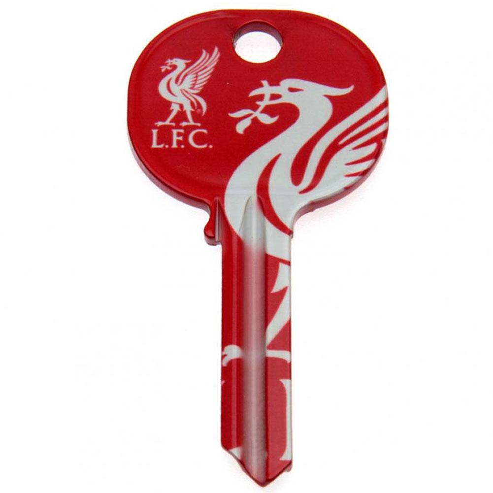 Liverpool FC blank door key with the full club crest and a cropped crest design