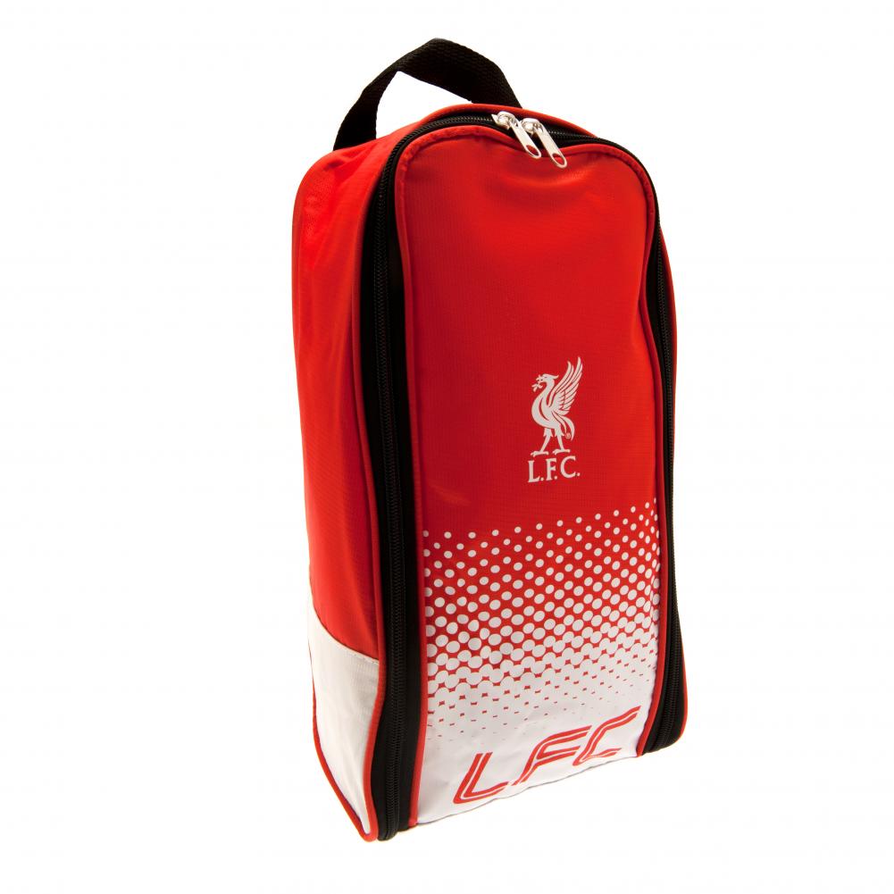 Liverpool FC Fade design boot bag with LFC text and a Liverbird club crest