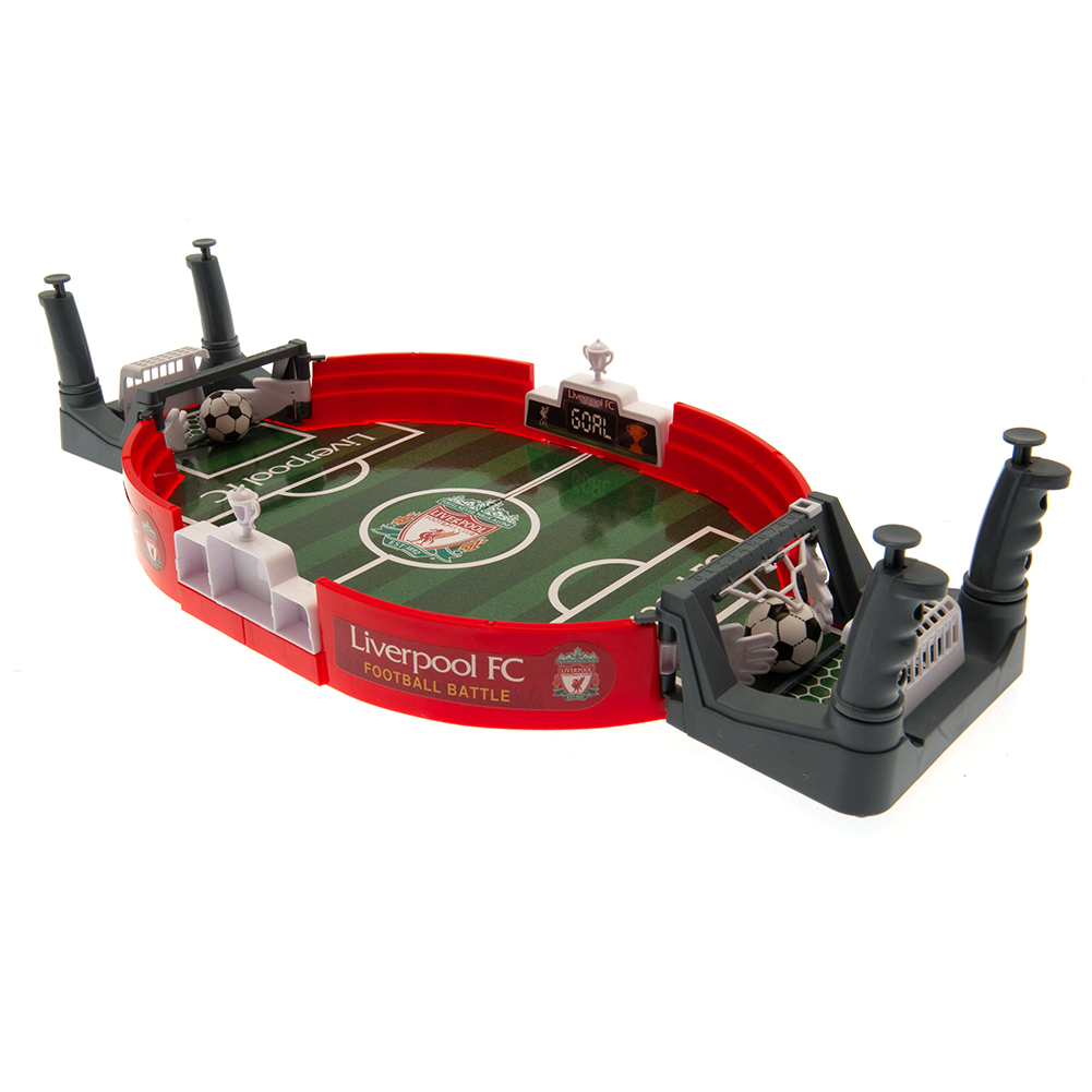 Liverpool FC table top mini football game with a branded pitch design