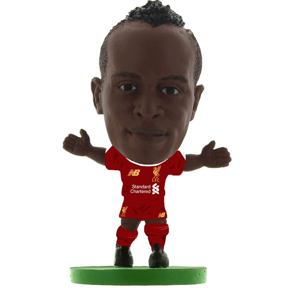 Liverpool FC SoccerStarz Sadio Mane collectable figure in the red home kit on a green base