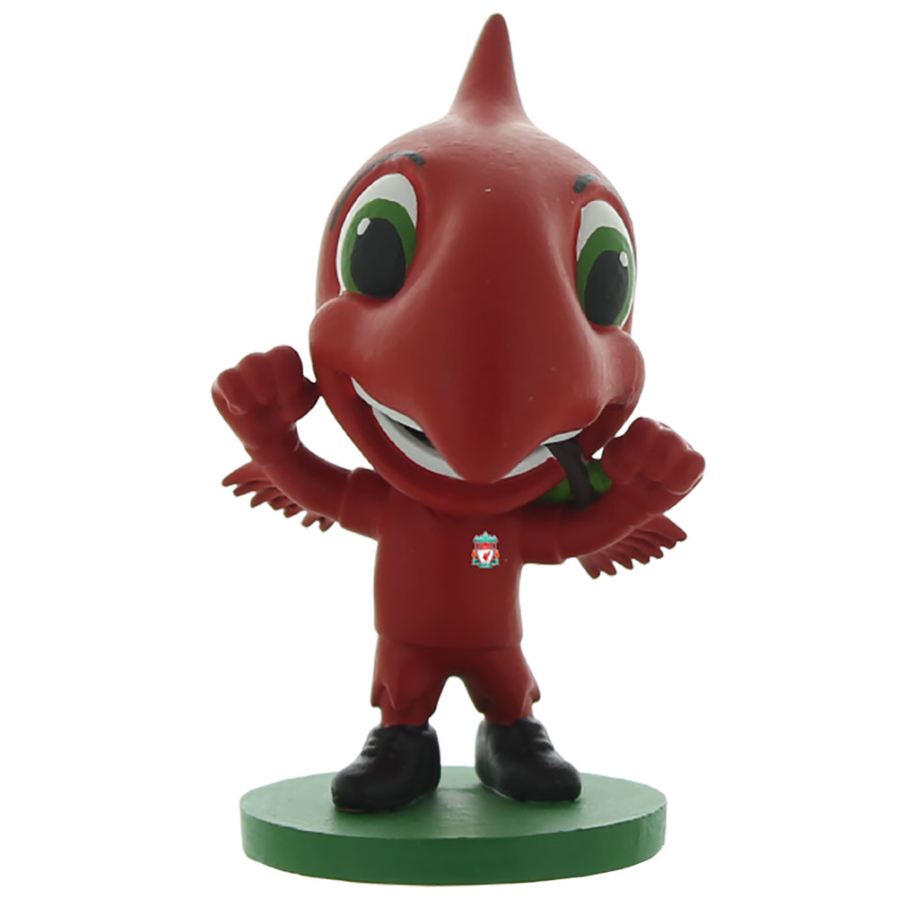 Liverpool FC Mighty Red SoccerStarz collectable figure standing on a green base in a blister pack
