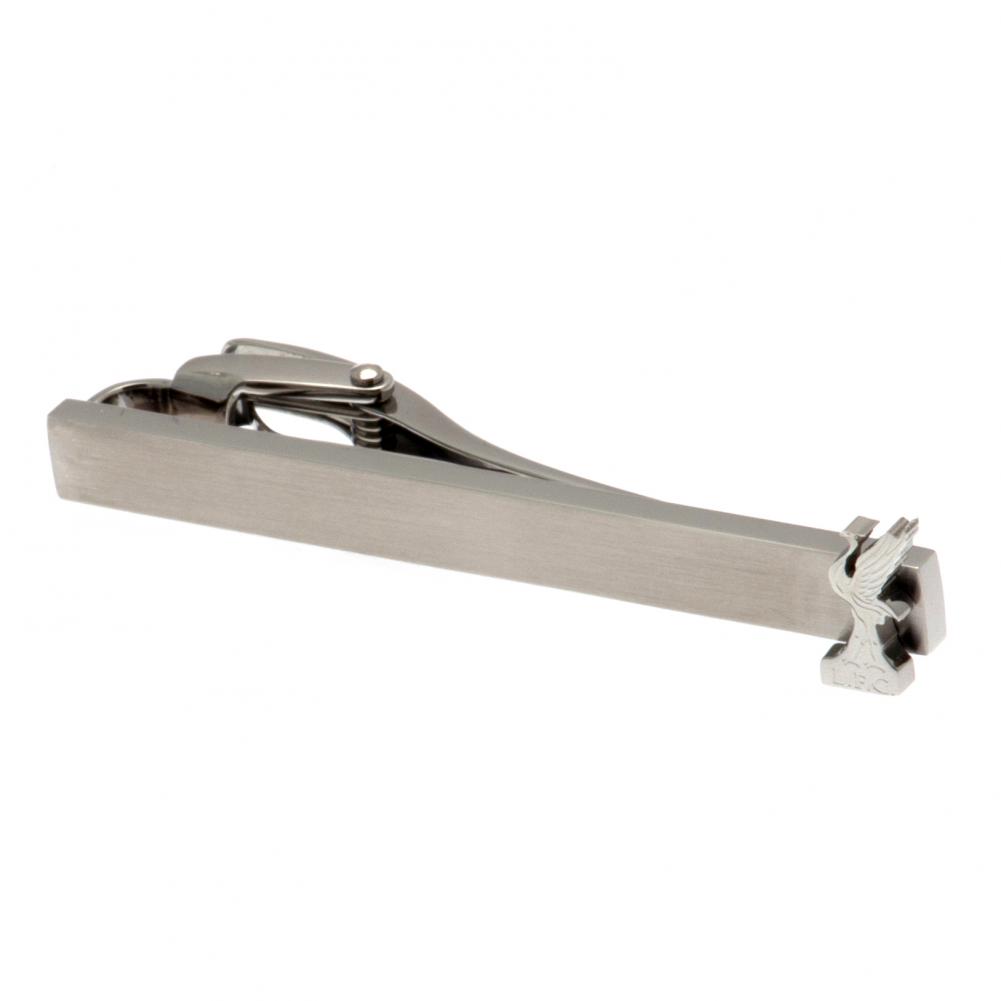 Liverpool FC stainless steel tie slide with the Liverbird crest on the pin