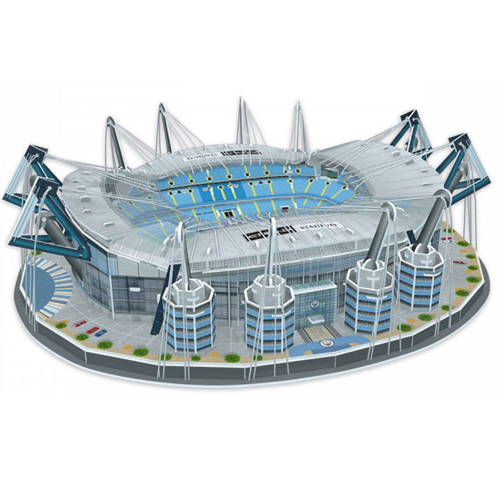 Manchester City FC 3D puzzle replica of the Etihad Stadium in a presentation box