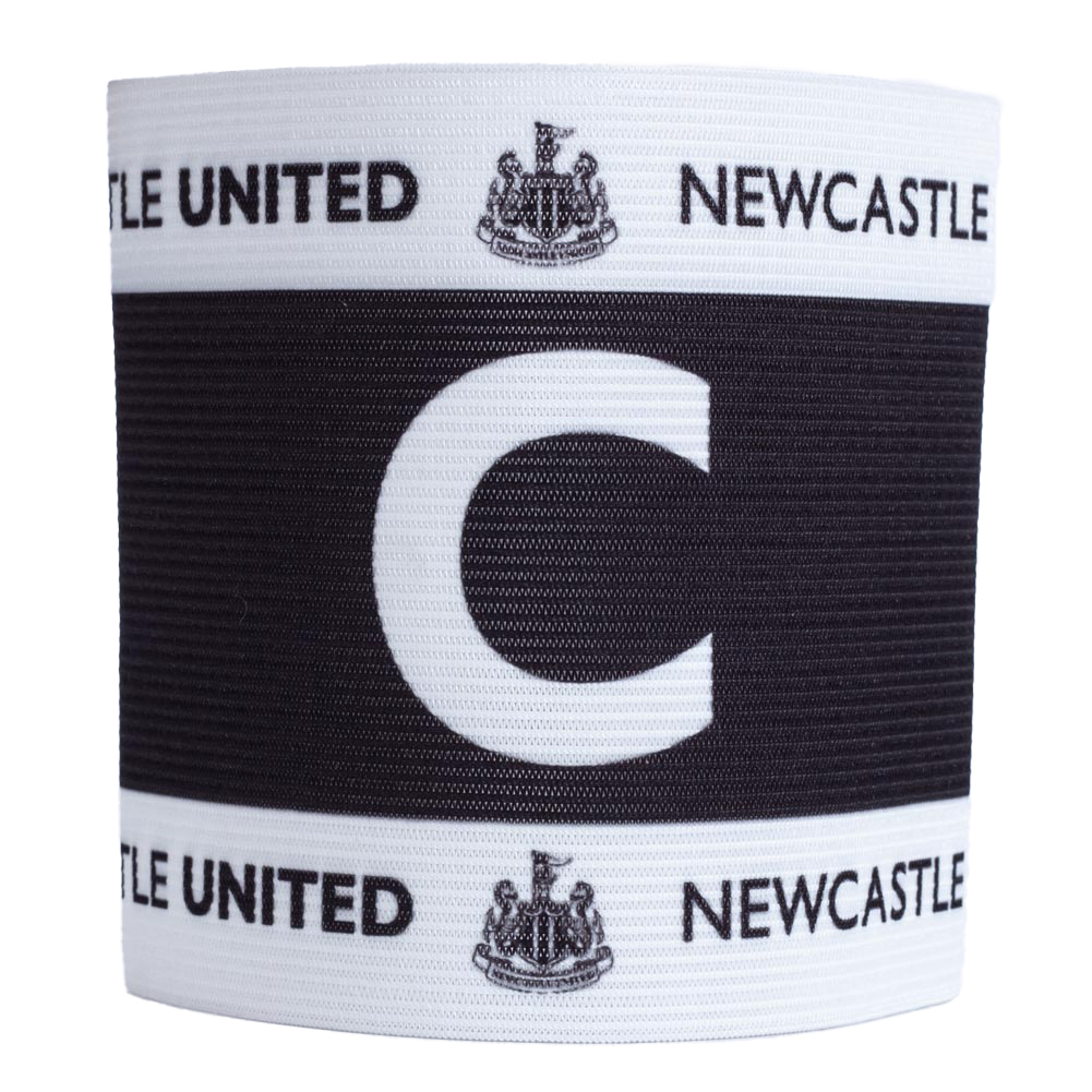 Newcastle United FC elasticated captain's armband featuring the club crest in team colours