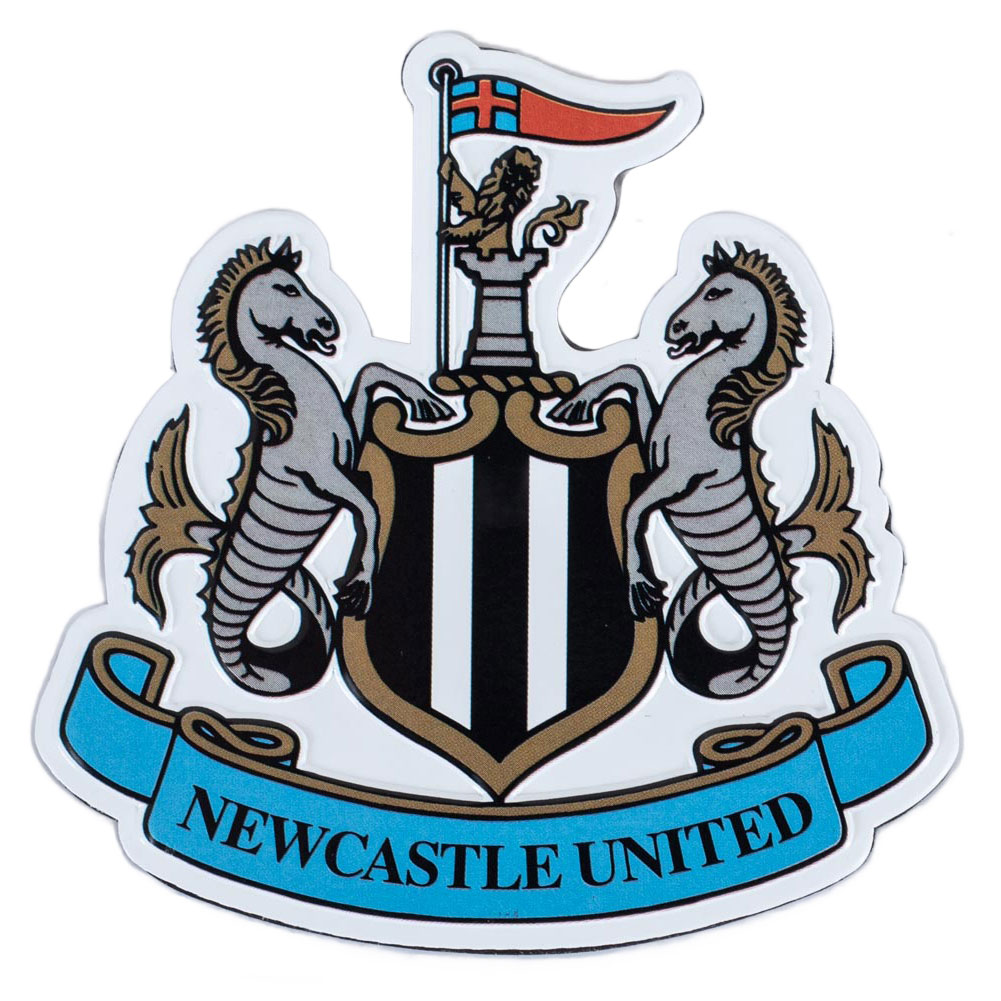 Newcastle United metal fridge magnet featuring the club crest in vibrant colour