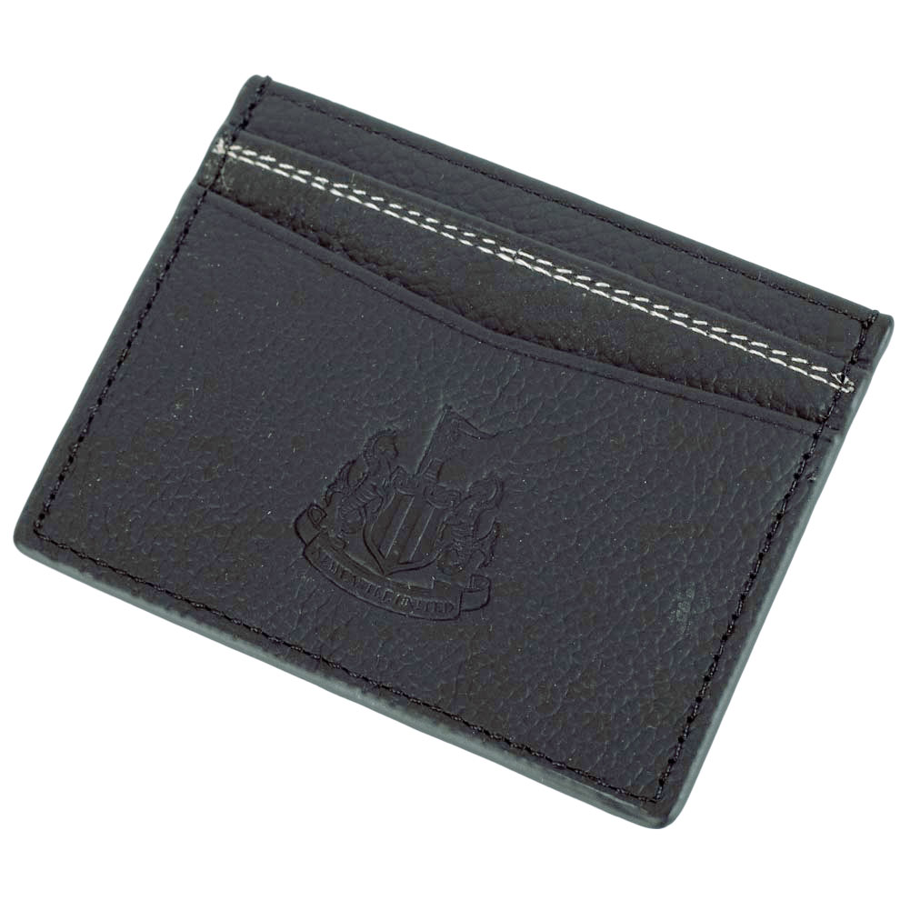 Newcastle United luxury PU card holder with a debossed NUFC crest and five card slots