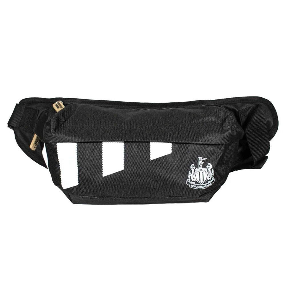 Newcastle United FC stripe design cross body bag featuring the club crest on the front