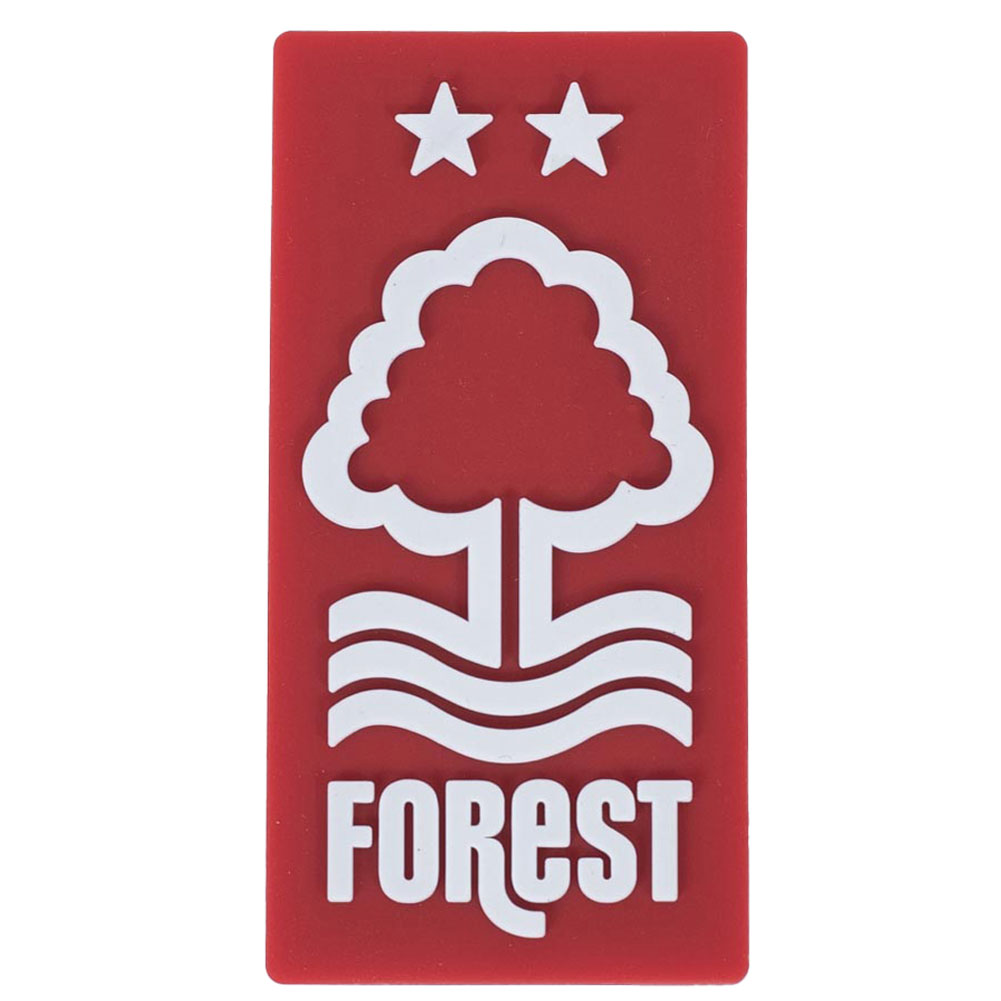 Nottingham Forest 3D PVC fridge magnet in the shape of the Forest crest in vibrant colour