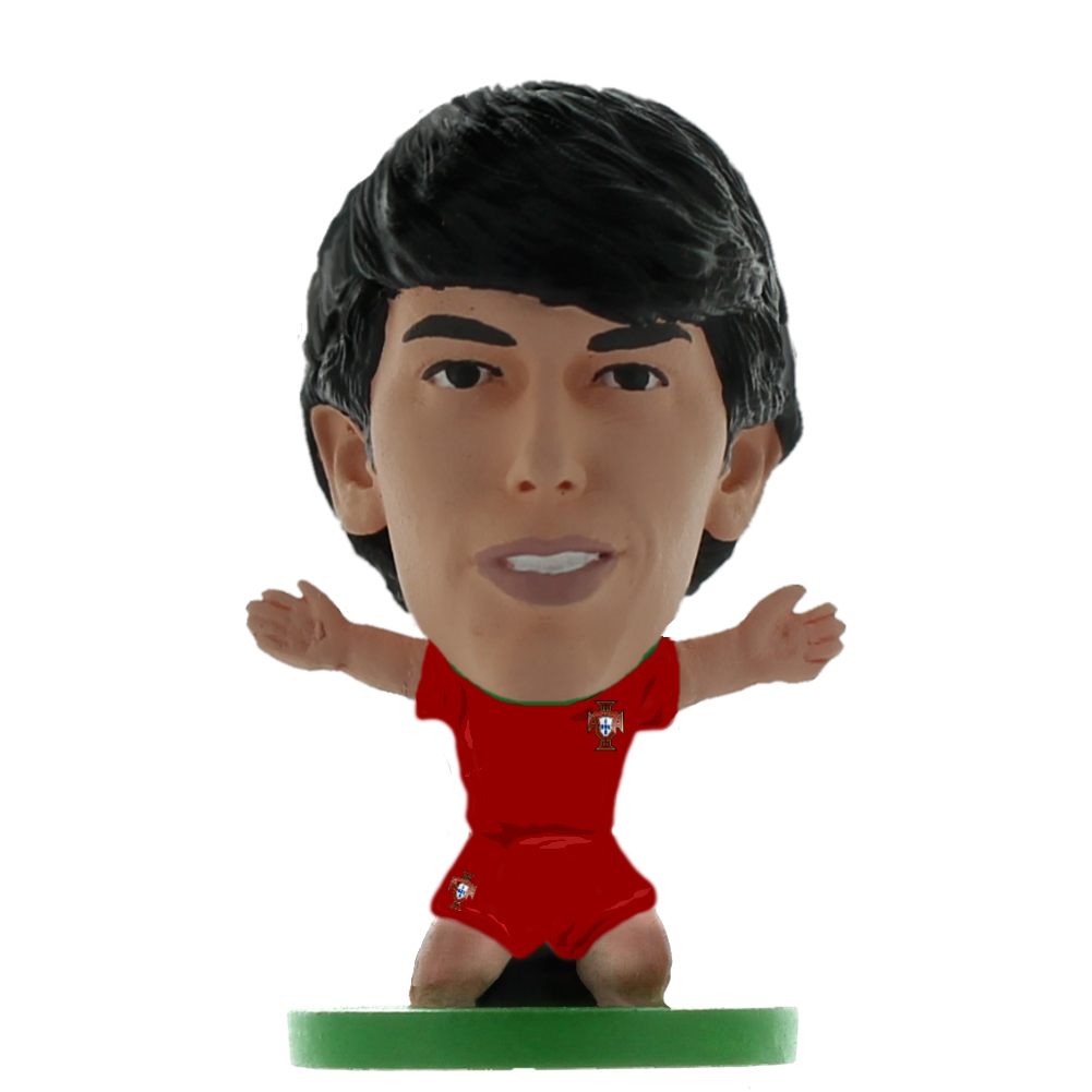 Portugal SoccerStarz Joao Felix collectable figure in the classic home kit on a green base