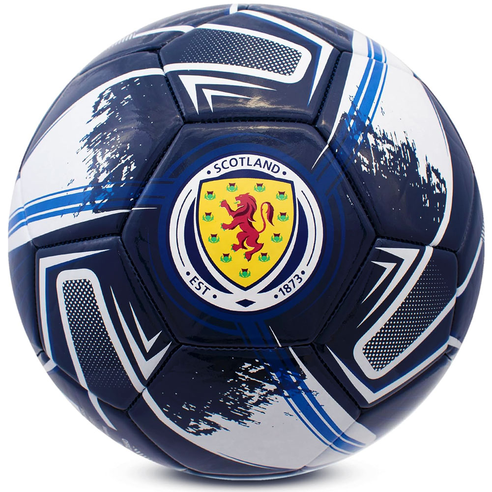 Scottish FA turbine design football with full colour Scotland crests