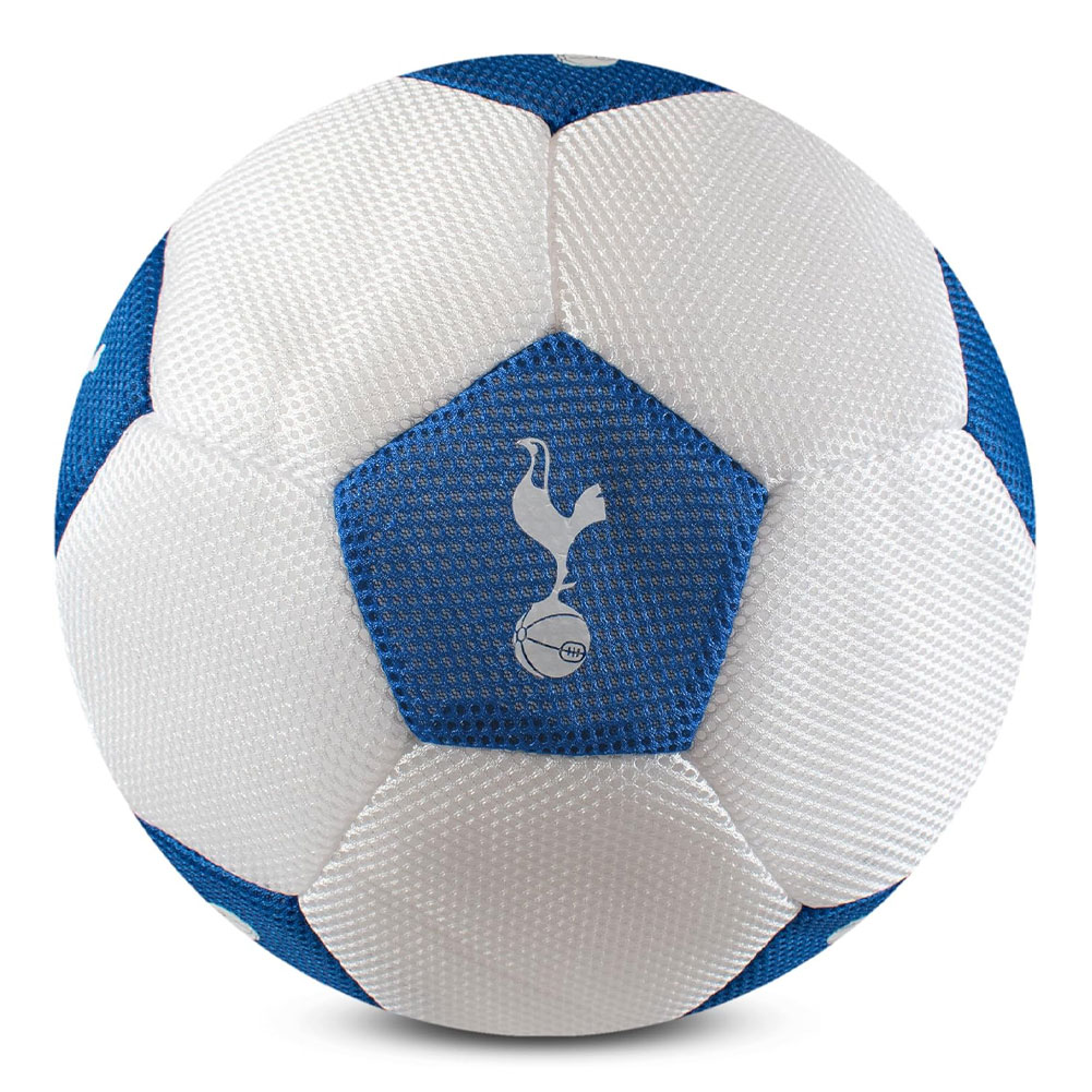 Tottenham Hotspur FC white and blue 14 inch mesh ball with white Tottenham crests