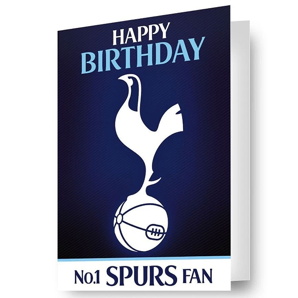 Tottenham Hotspur FC 3D lenticular birthday card with a moving Spurs crest and stadium image
