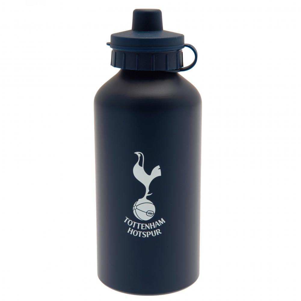 Tottenham Hotspur FC matt navy 500ml aluminium drinks bottle with the Spurs crest and a flip top cap