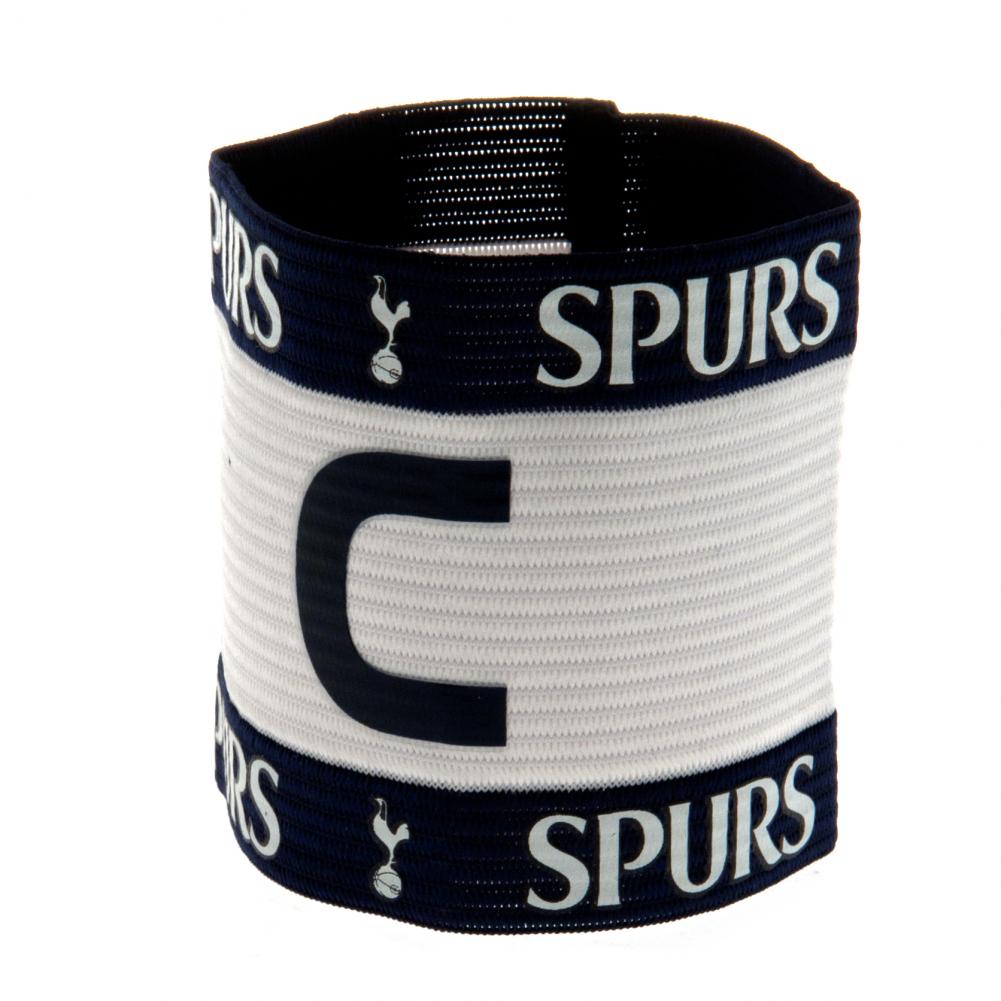 Tottenham Hotspur FC elasticated captain's armband featuring the club crest in team colours