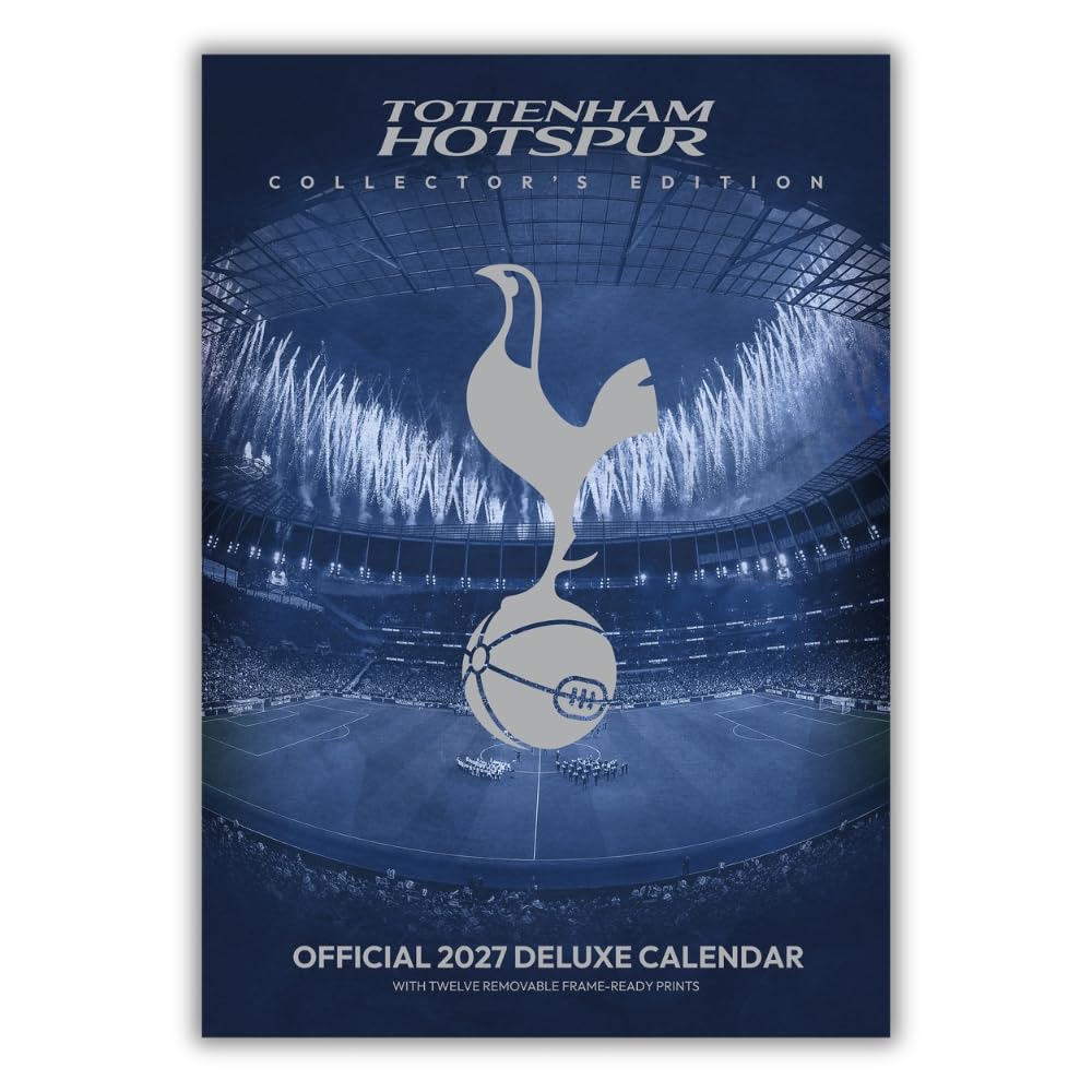 Tottenham Hotspur FC 2027 collectors edition deluxe calendar with frame-ready Spurs prints