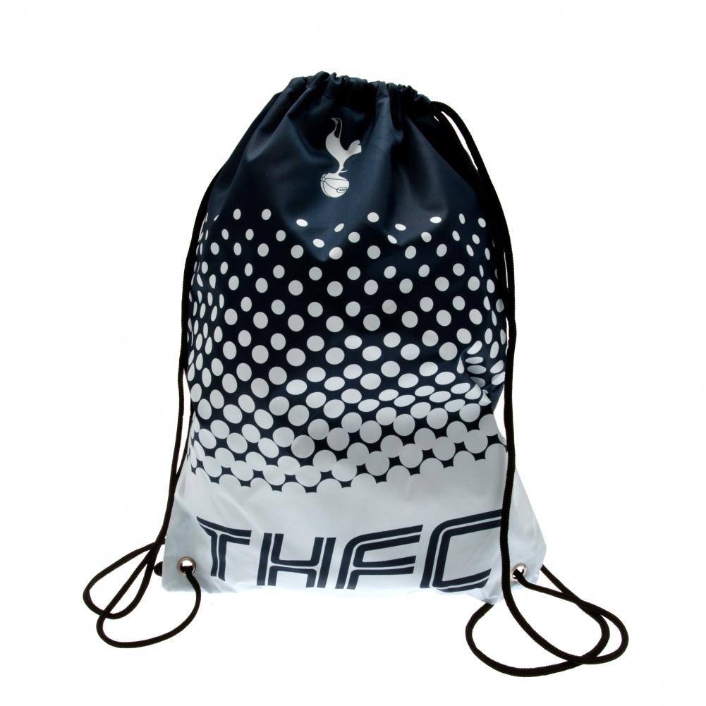 Tottenham Hotspur FC Fade gym bag featuring THFC text and the Spurs club crest