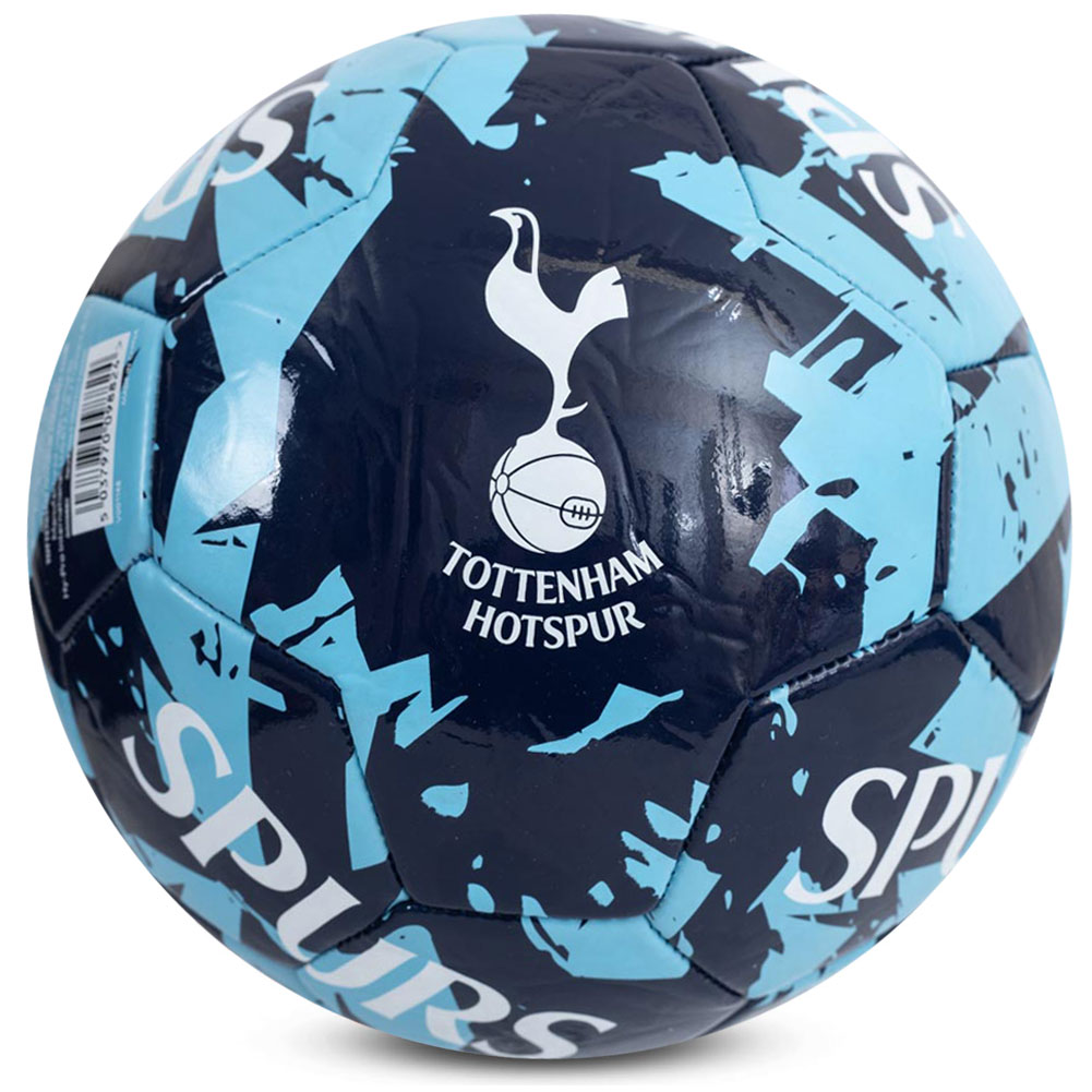 Tottenham Hotspur FC blue graffiti design Size 5 football with a white Tottenham crest