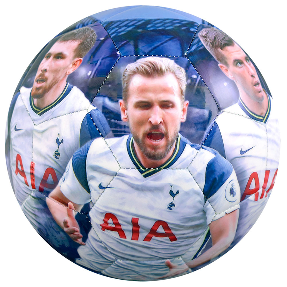 Tottenham Hotspur FC football with a large full colour digital print of players from the 2020-21 squad
