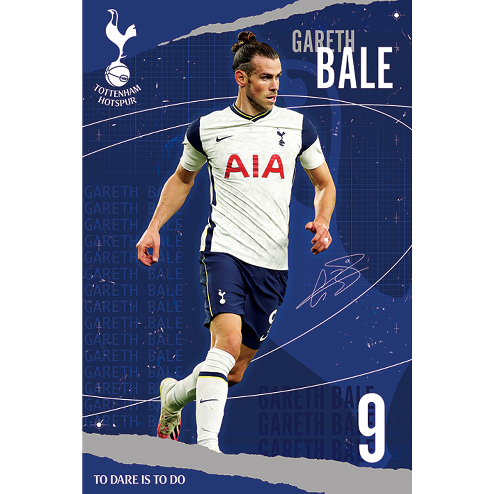 Tottenham Hotspur FC maxi poster featuring Spurs star Gareth Bale